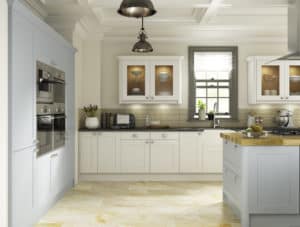 Grey and White Shaker Cabinets