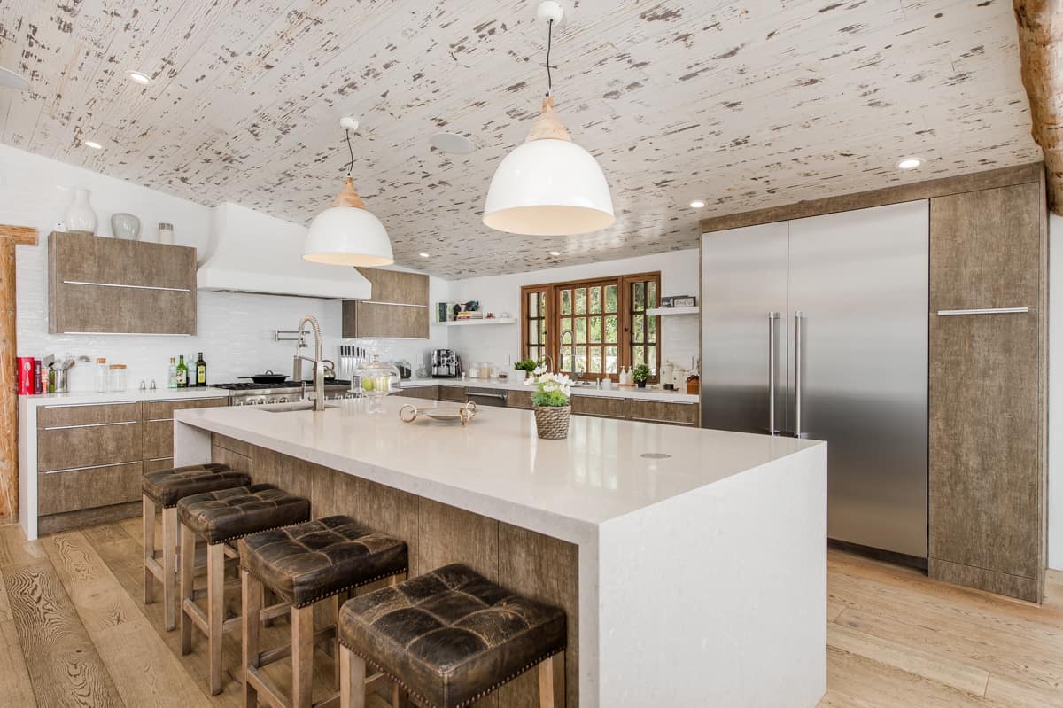 Sherman Oaks Kitchen Remodel - Modern Wood Textured Cabinets