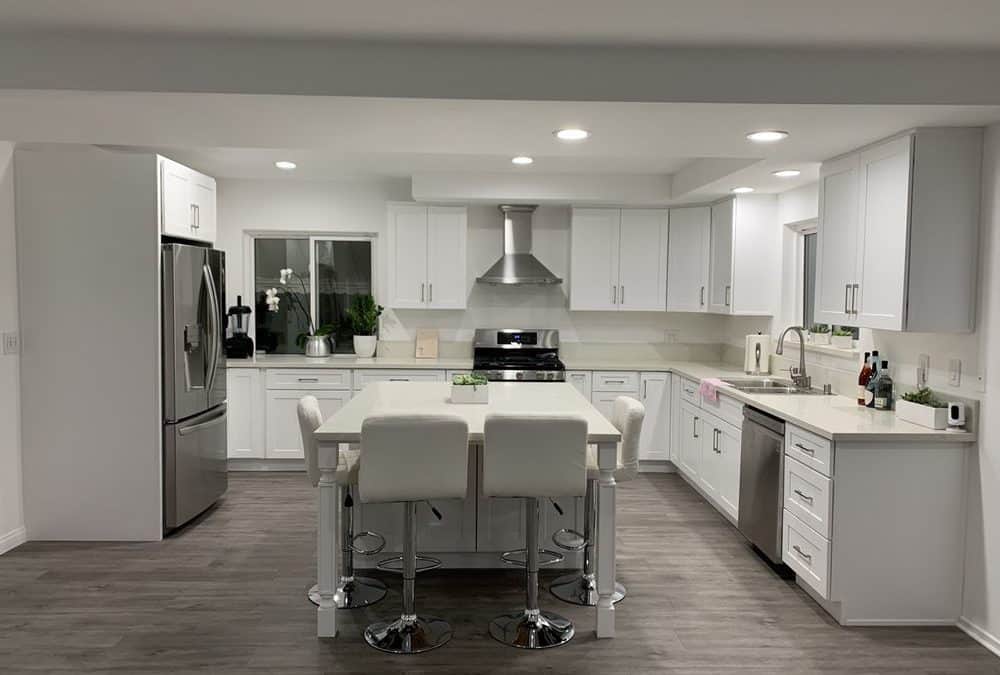 North Hills, CA – White Shaker Kitchen Remodel
